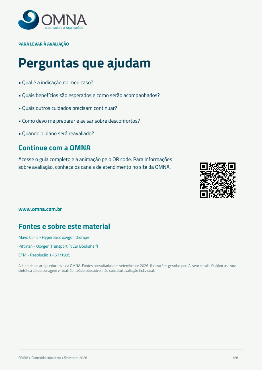Página 6 de 6 do guia ilustrado de terapia hiperbárica